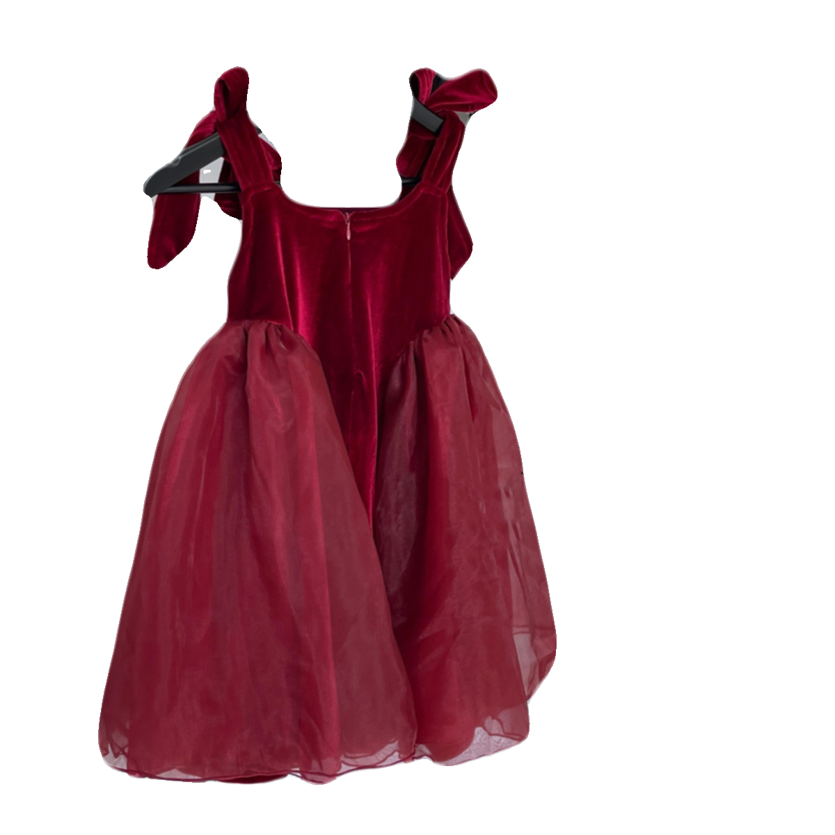 Girl's Dress 2023 Autumn and Winter New Children's Elegant Golden Velvet Red Dress Girl's Korean-style Slip Dress