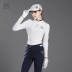Quần áo golf nữ mùa xuân và mùa thu dài tay Golf áo thun dài tay Quần áo phụ nữ trang trí cơ thể cổ áo sơ mi Golf