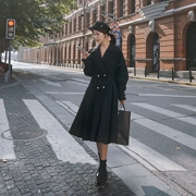 Áo dài nữ 2019 mùa thu mới phiên bản Hàn Quốc của thắt lưng phổ biến khóa thắt lưng mùa xuân và áo khoác gió mùa thu dài - Cộng với kích thước quần áo