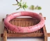 Hoa hồng tự nhiên Pyrite Bracelet Peach Blossom Bracelet Phụ nữ Crystal Rose Bracelet Giấy chứng nhận quà tặng - Vòng đeo tay Cuff