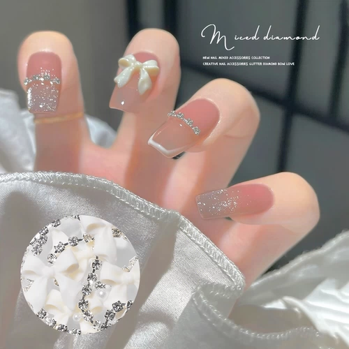 Маленький смешанный набор материалов для маникюра, ювелирное украшение из жемчуга, новая коллекция, изысканный стиль