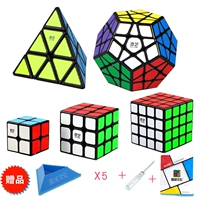 Qiyi 234 Five Rubik's Cube + Pyramid Black Bottom