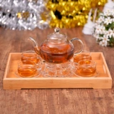 Глянцевый чайный сервиз, комплект, чай Пуэр, травяной чай, ароматизированный чай, заварочный чайник, мундштук, чашка, увеличенная толщина