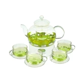 Вместительный и большой глянцевый чайный сервиз, комплект, ароматизированный чай, заварочный чайник, травяной чай, увеличенная толщина