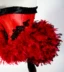 Áo corset kiểu gothic đầy ngực màu đỏ corset Court vest body-điêu khắc girdle thép xương Court corset - Corset