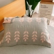 Листья розовая бамбуковая хлопчатобумажная подушка полот