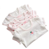 Японская свежая летняя дышащая быстросохнущая детская клубника, хлопковый жакет, футболка, короткий рукав, круглый воротник