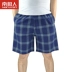 Nam cực mùa hè cotton pajama quần quần short nam lỏng cộng với phân bón để tăng nhà quần phần mỏng quần lớn bãi biển năm quần