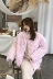 QINS home 2018 mới áo len lông mùa đông nữ lông cừu đoạn ngắn hình bóng áo khoác nữ Hàn Quốc - Faux Fur