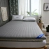 Nệm chống trượt màu đặc, giường đệm chống ẩm, thảm dày, phòng ngủ ký túc xá kích thước đầy đủ, nệm dày 4cm ấm áp - Nệm Nệm