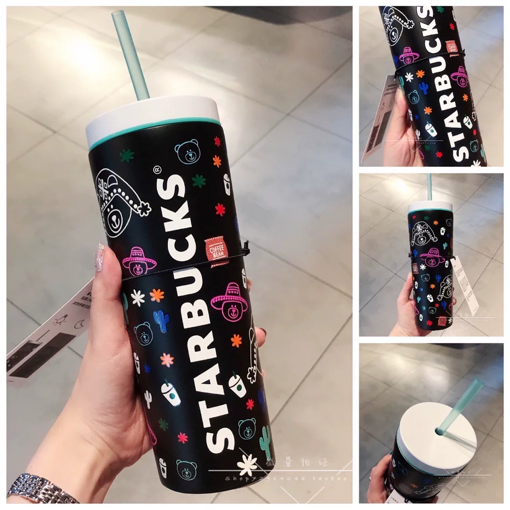 Starbucks, летний кофе лама, стекло со стеклом, 2020, с маленькими медведями