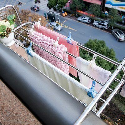 不锈钢窗户晾衣架阳台晒鞋架晾晒架窗外晾衣架暖气片小型折叠晾鞋