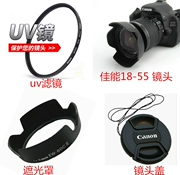 Canon 600D 550D 1300D 1500D phụ kiện máy ảnh SLR 18-55 Hood + uv gương + ống kính nắp - Phụ kiện máy ảnh DSLR / đơn