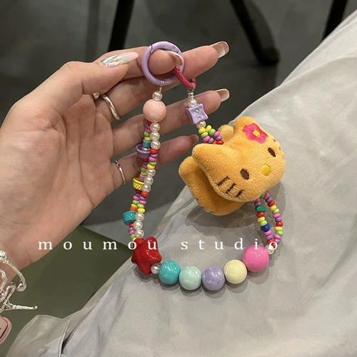 Moumou Studio Plush Girl Cat Cazhu Мобильные телефоны Цепочка мобильных телефонов Цифровой Lanyard Creative Penden