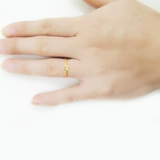 Золотой браслет с одной бусиной ручной работы, кольцо, ювелирное украшение