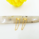 Золотой браслет с одной бусиной ручной работы, кольцо, ювелирное украшение