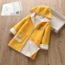 Áo khoác bé gái mùa thu đông 2017 áo len mùa đông kiểu mới nước ngoài và áo len trẻ em cashmere trùm đầu ấm áp áo dạ trẻ em Áo khoác