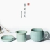Long Tách trà celadon tách gốm có nắp cốc trà Ge Kiln cốc đồng tâm đặt trà tùy chỉnh - Trà sứ Trà sứ