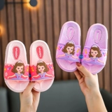 Детские слайдеры, тапочки, мультяшная нескользящая милая детская обувь для принцессы, мягкая подошва, подходит для подростков