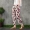 Vườn Công Viên Meiyi văn học sóng dot in ấn mỏng hậu cung quần retro ramie quần âu mùa hè ăn mặc hoang dã chín quần