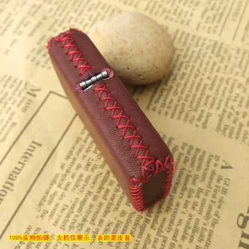 Кожаная зажигалка, сумка для техники, чехол на керосине, из натуральной кожи