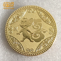 Зодиак -окрашивание крысы (резное название) с акриловым ящиком