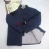 Người trung niên và người già Tang phù hợp với áo khoác nam mùa đông khăn bông dày có thể tháo rời và có thể giặt được áo khoác cotton thủ công áo măng tô nam Bông