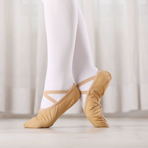 Детские туфли, классические балетки для йоги, шнурки, мягкая подошва