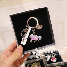 Брелок 特价上海迪士尼国内的代购经典卡通城堡钥匙扣金属钥匙圈礼盒装