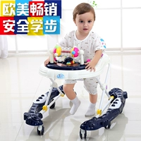 Baby Walker Walker Xe đẩy Cô gái đi bộ Đào tạo trẻ đảo ngược Walker Trượt tay đẩy xe đẩy trẻ em gấp gọn