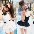 Trẻ em Áo Tắm Cô Gái Cậu Bé Lớn Phim Hoạt Hình Hàn Quốc Cô Gái Xiêm Hoa Công Chúa Váy Kem Chống Nắng Áo Tắm Trẻ Em