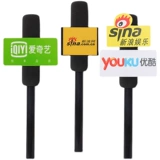 Интервью в новостях логотип McGee Wheat Brand Custom TV Station Интервью Variety Release Props Microphone Set Live трансляция