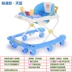 Baby Walker Anti-rollover Xe Đẩy 6 7-18 Tháng Seat Belt Âm Nhạc Chống Lật Baby Girl Child Girl xe bé tập đi Xe đẩy / Đi bộ