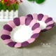 Пурпурные 5 цветочных тарелок