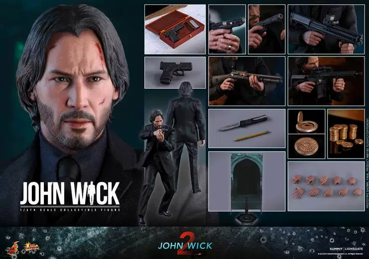 Новый спот хоттойс 1/6 быстрое преследование 2 убийство Бог Джон Викер Kinurvis HT