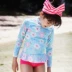 Đồ bơi chống nắng cho trẻ em mới của Hàn Quốc Đồ bơi bé gái tay dài chia tay boxer chống tia cực tím - Bộ đồ bơi của Kid