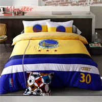 Bộ đồ giường cotton Lakers Kobe Knight Warrior Barcelona Real Madrid Curry xung quanh tấm chăn bao gồm bốn bộ - Quilt Covers chăn ga gối đệm giá rẻ