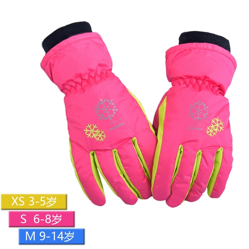 Лыжные водонепроницаемые удерживающие тепло детские перчатки подходит для мужчин и женщин, подходит для подростков