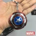 Phim hoạt hình anime Marvel xung quanh The Avengers Captain America Lá Chắn Keychain Mặt Dây Keychain