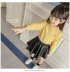 Quần áo trẻ em 2018 thu đông mới phiên bản Hàn Quốc của nữ kho báu áo dài tay bé gái cộng với áo sơ mi nhung nhỏ tươi trẻ em