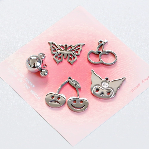 Ожерелье из нержавеющей стали, подвеска, стиль, 2 карат, DIY