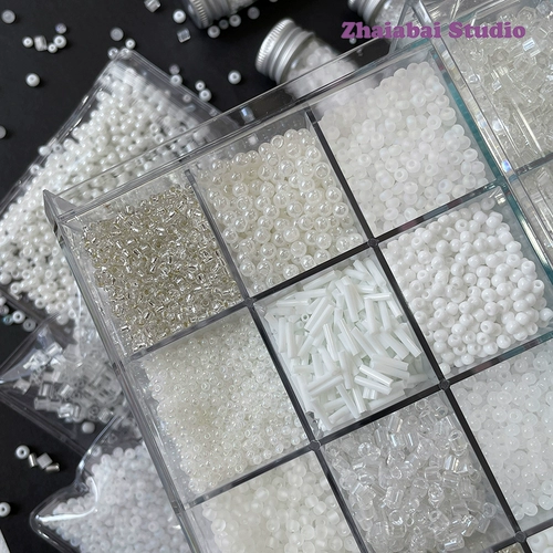 Бежевый стеклянный браслет из бисера, аксессуар, аксессуары, широкая цветовая палитра