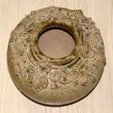 Южные династии Голубая глазурь пластиковая лягушка Патту Бар Юэ Килн Лизай Гуа Чжэнь Гаугу Античный антикварный древний древний фарфоровый керамика старые товары