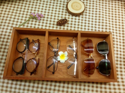 Очки, ретро коробка для хранения, стенд