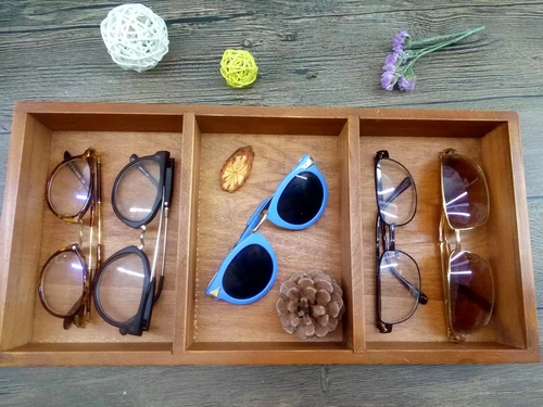 Очки, ретро коробка для хранения, стенд