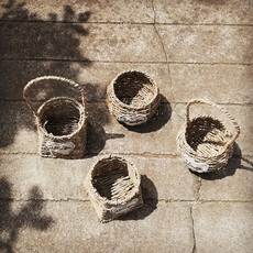 Свадебная корзина под цветы 森系diy插花田园北欧风草编 婚庆花篮