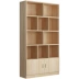 Tủ sách tùy chỉnh 
            từ trần đến sàn phòng khách phòng khách tùy chỉnh dựa vào tường với cửa tủ sách gỗ kết hợp gỗ đơn giản Giá sách trẻ em đơn giản