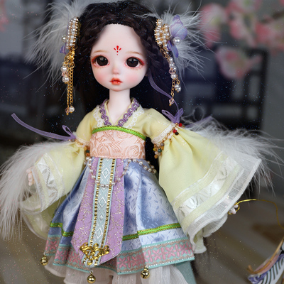 taobao agent Debi 6 -point Little Angel 28cm Fatty 28 Joint High Fixed Hand -painted BJD Doll Girl Collection Toys