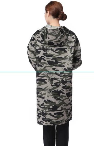 Мужчины и женщины камуфляж синий пальто с длинным рукавом фермерские фермы