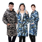 Мужчины и женщины камуфляж синий пальто с длинным рукавом фермерские фермы
